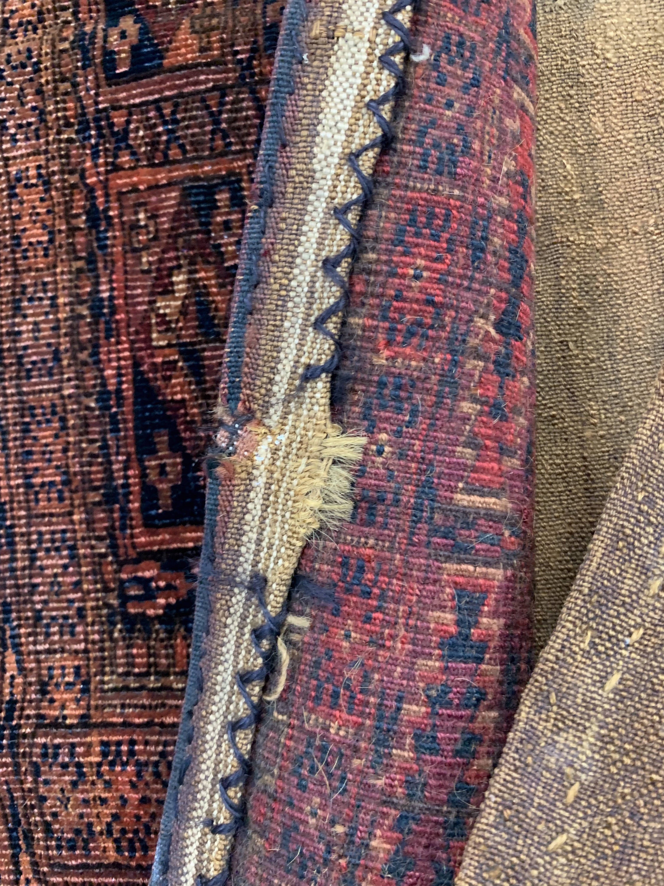 Detail c: 2 lot Torba, Turkmenistan, um 1920, Wolle auf Wolle, ca. 123 x 40 cm, EHZ: 3