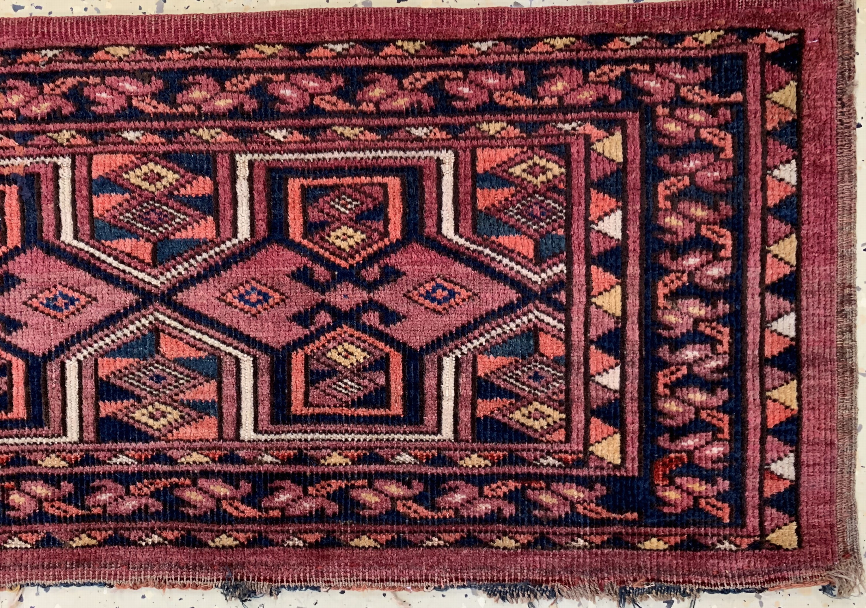 Detail e: 2 lot Torba, Turkmenistan, um 1920, Wolle auf Wolle, ca. 123 x 40 cm, EHZ: 3