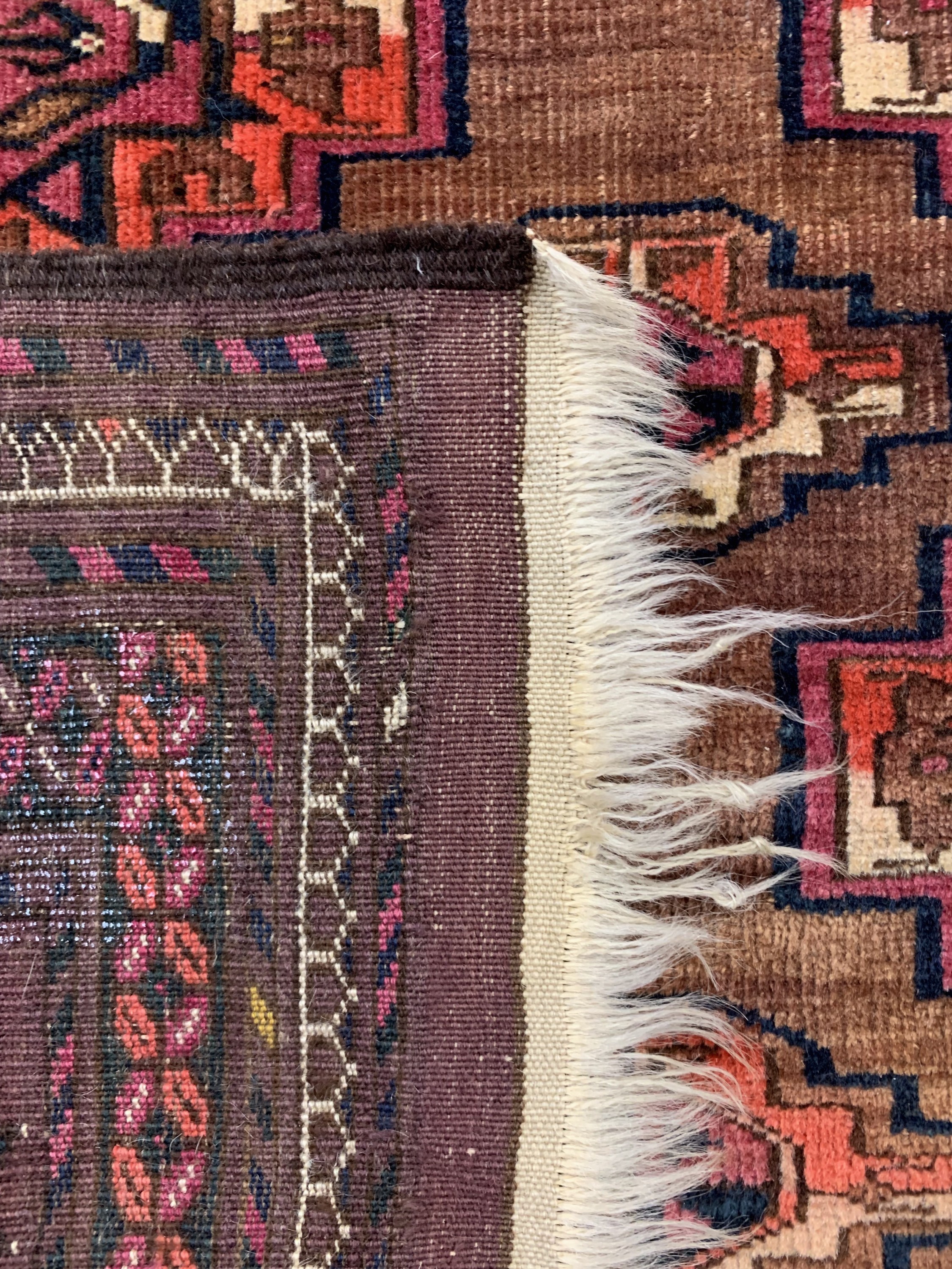 Detail f: Buchara antik, Turkmenistan, um 1900, Wolleauf Wolle, ca. 212 x 115 cm, EHZ: 3
