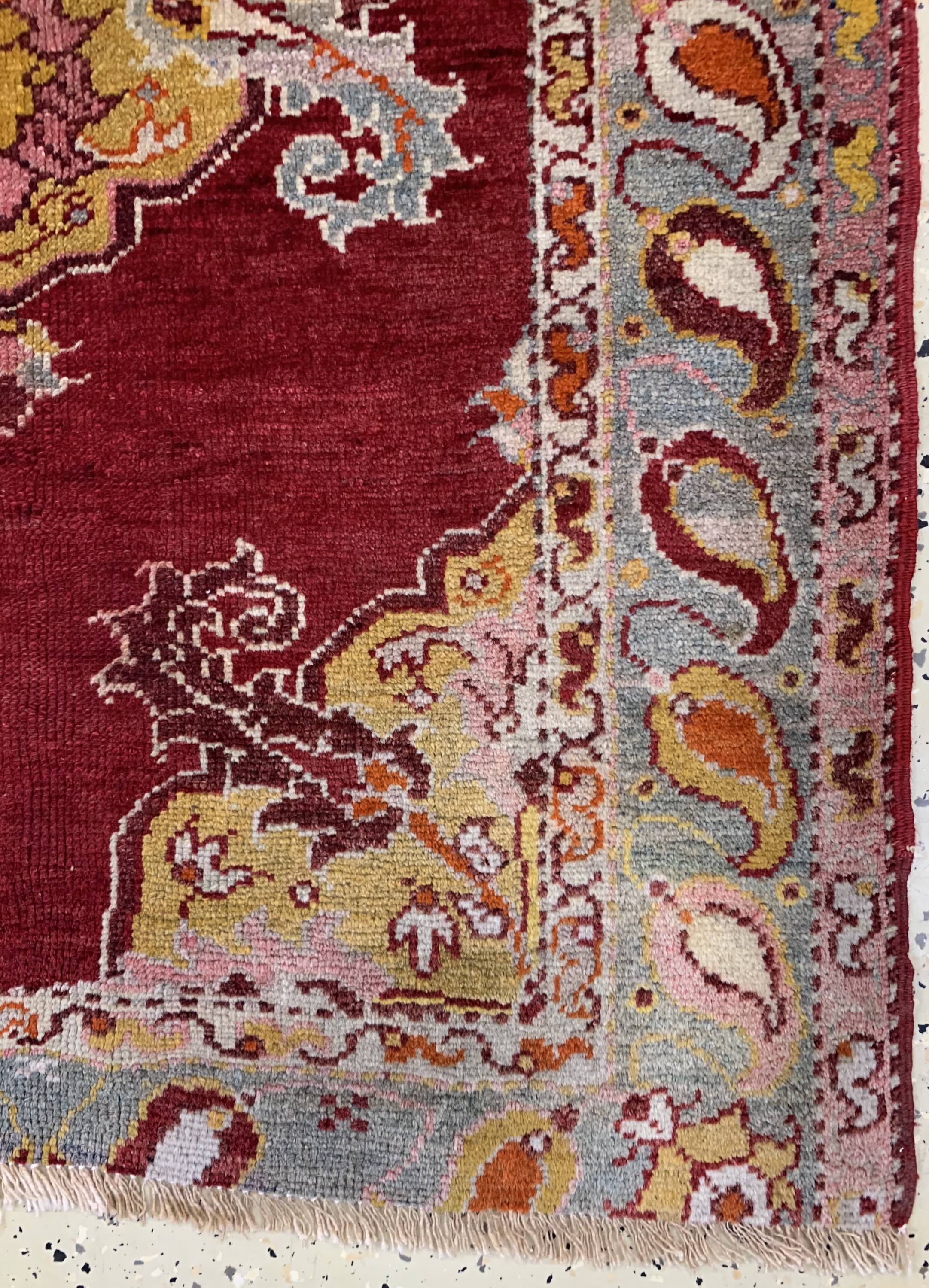 Detail a: Yahyali, Türkei, um 1910/20, Wolle auf Wolle, ca. 123 x 80 cm, EHZ: 2. verkürzt