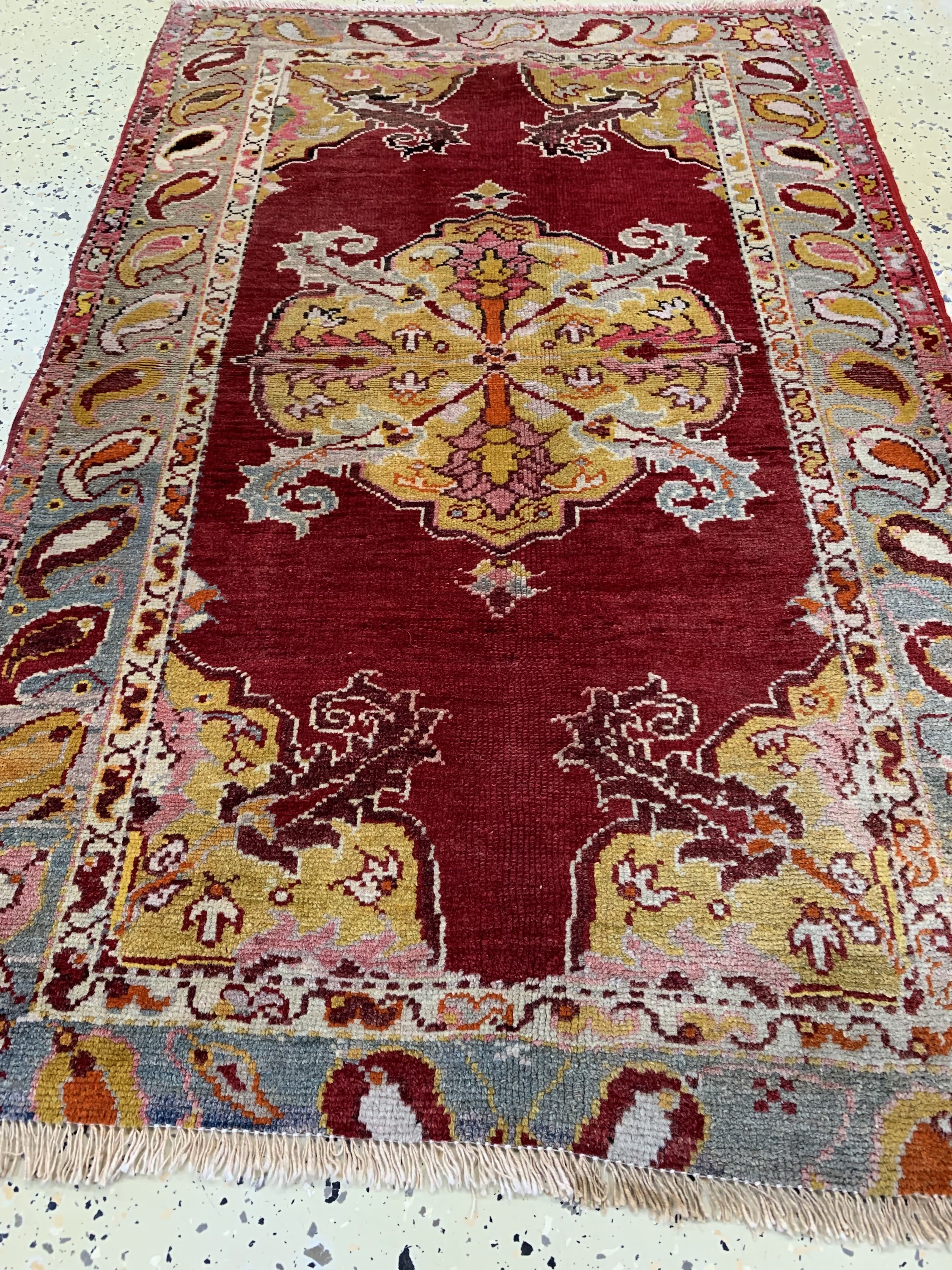Detail c: Yahyali, Türkei, um 1910/20, Wolle auf Wolle, ca. 123 x 80 cm, EHZ: 2. verkürzt