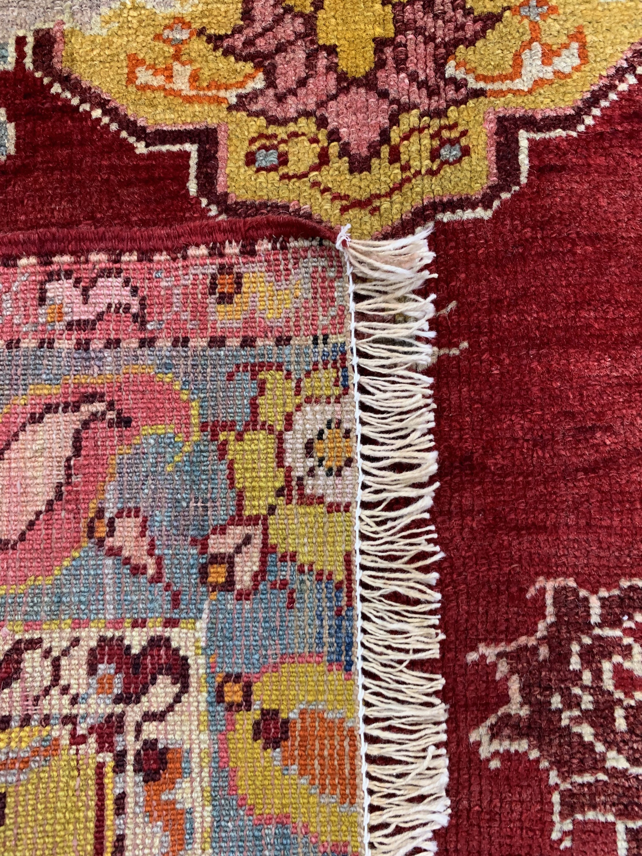 Detail d: Yahyali, Türkei, um 1910/20, Wolle auf Wolle, ca. 123 x 80 cm, EHZ: 2. verkürzt