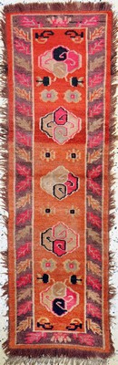 Image Antique Tibet, around 1910/1920, wool on cotton, approx. 166 x 50 cm, condition: 2. Rugs, ...