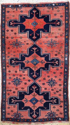 Image Kazak antik, Kaukasus, um 1900, Wolle auf Wolle, ca. 188 x 112 cm, EHZ: 3, restauriert