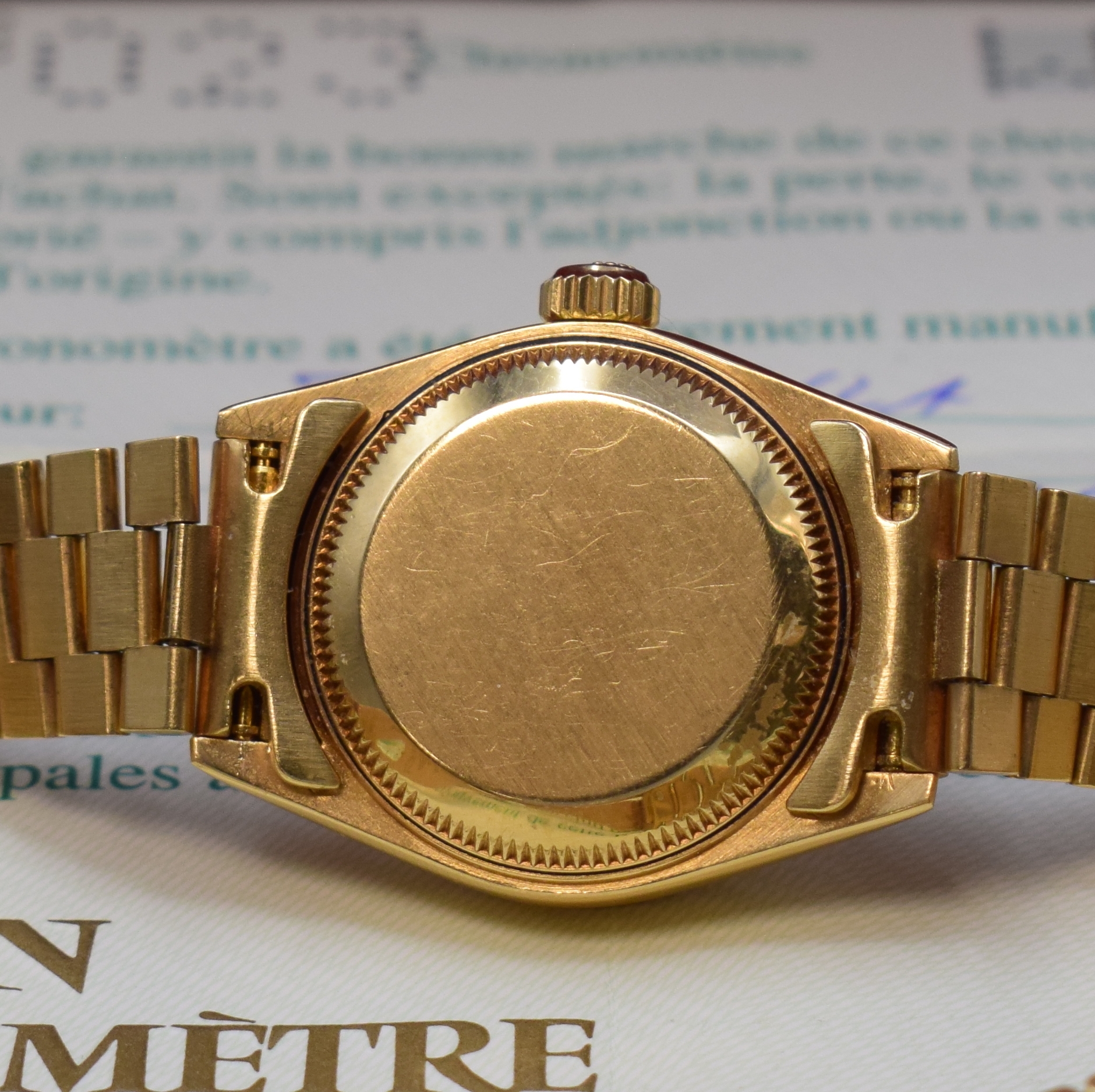 Detail f: ROLEX Damenarmbanduhr Oyster Perpetual Datejust Referenz 69178, Automatik, W-Serie, Chronometer der Superlative in GG 750/000 inkl. Präsidentband m. ...