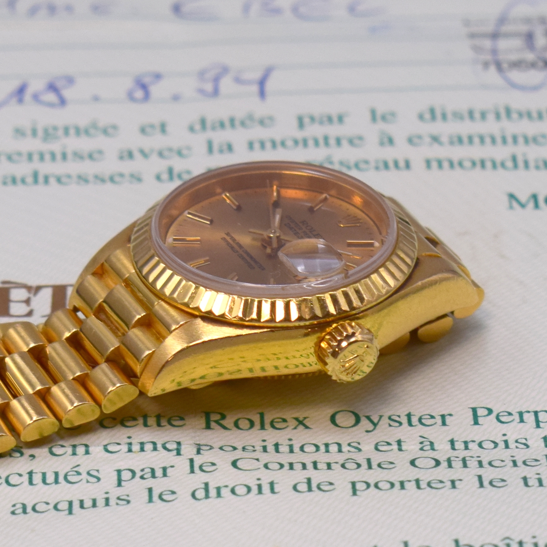 Detail d: ROLEX Damenarmbanduhr Oyster Perpetual Datejust Referenz 69178, Automatik, S-Serie, Chronometer der Superlative in GG 750/000 inkl. Präsidentband m. ...