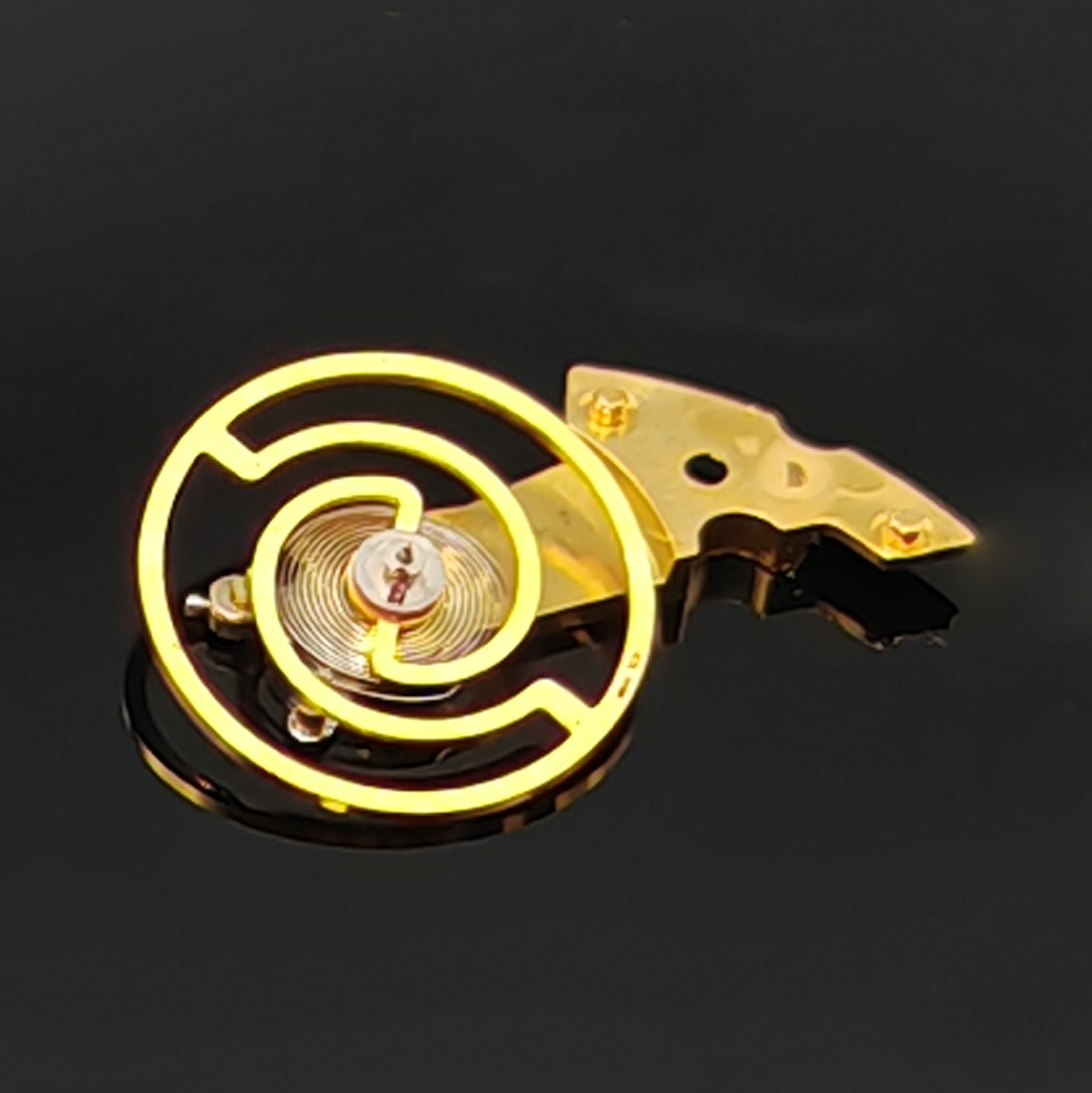 Detail g: DUGENA-Matic ausgefallene Herrenarmbanduhr im 80er-Jahre Design in Stahl, Schweiz um 1980, Automatik, rechteck. geschwärztes Geh., Bodenverschr., ...