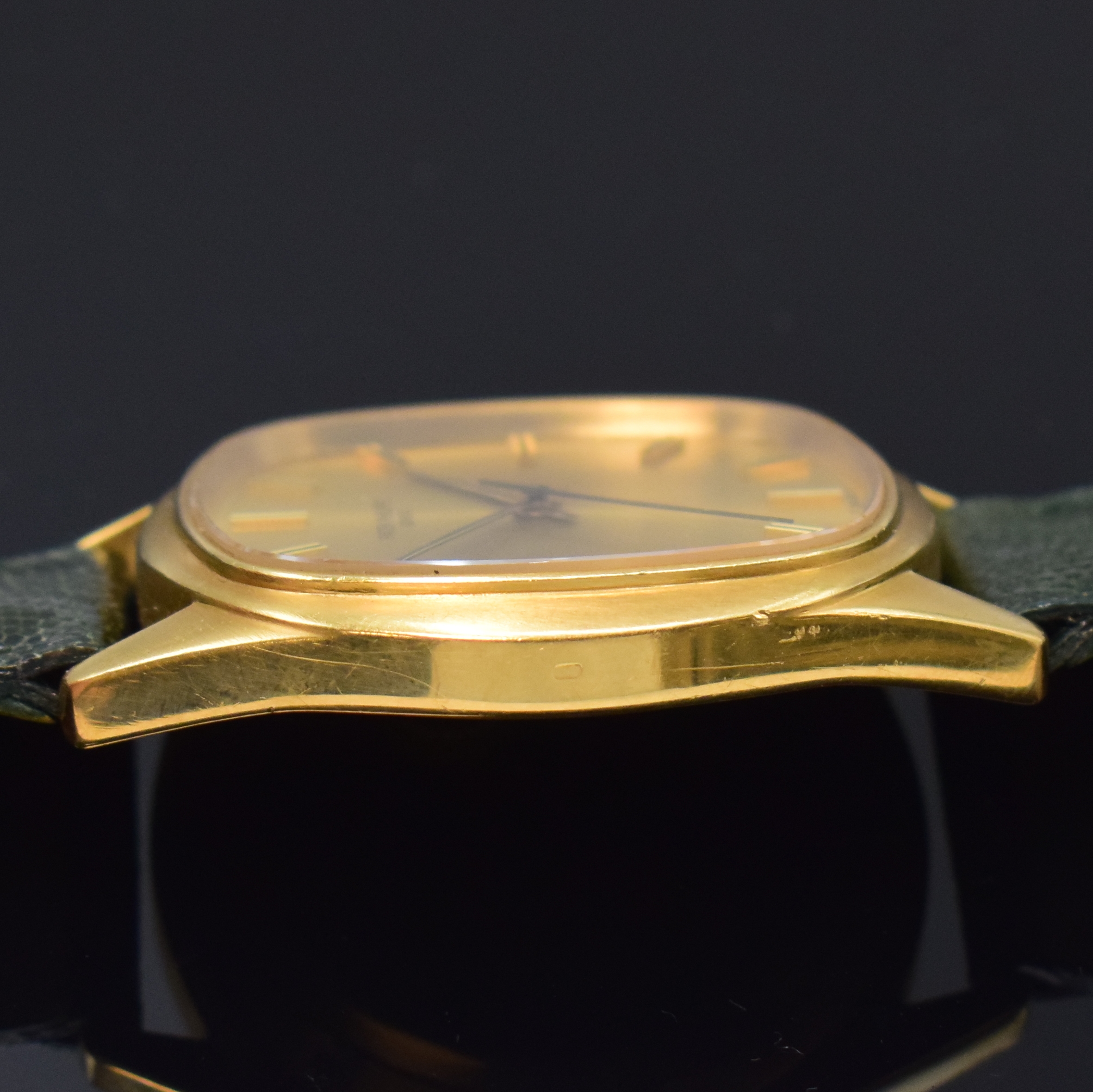 Detail c: PATEK PHILIPPE seltene große Backwinder- Armbanduhr Referenz 3585 in GG 750/000, Schweiz um 1975, Automatik, verschr. Geh., rücks. Krone f. Aufzug ...