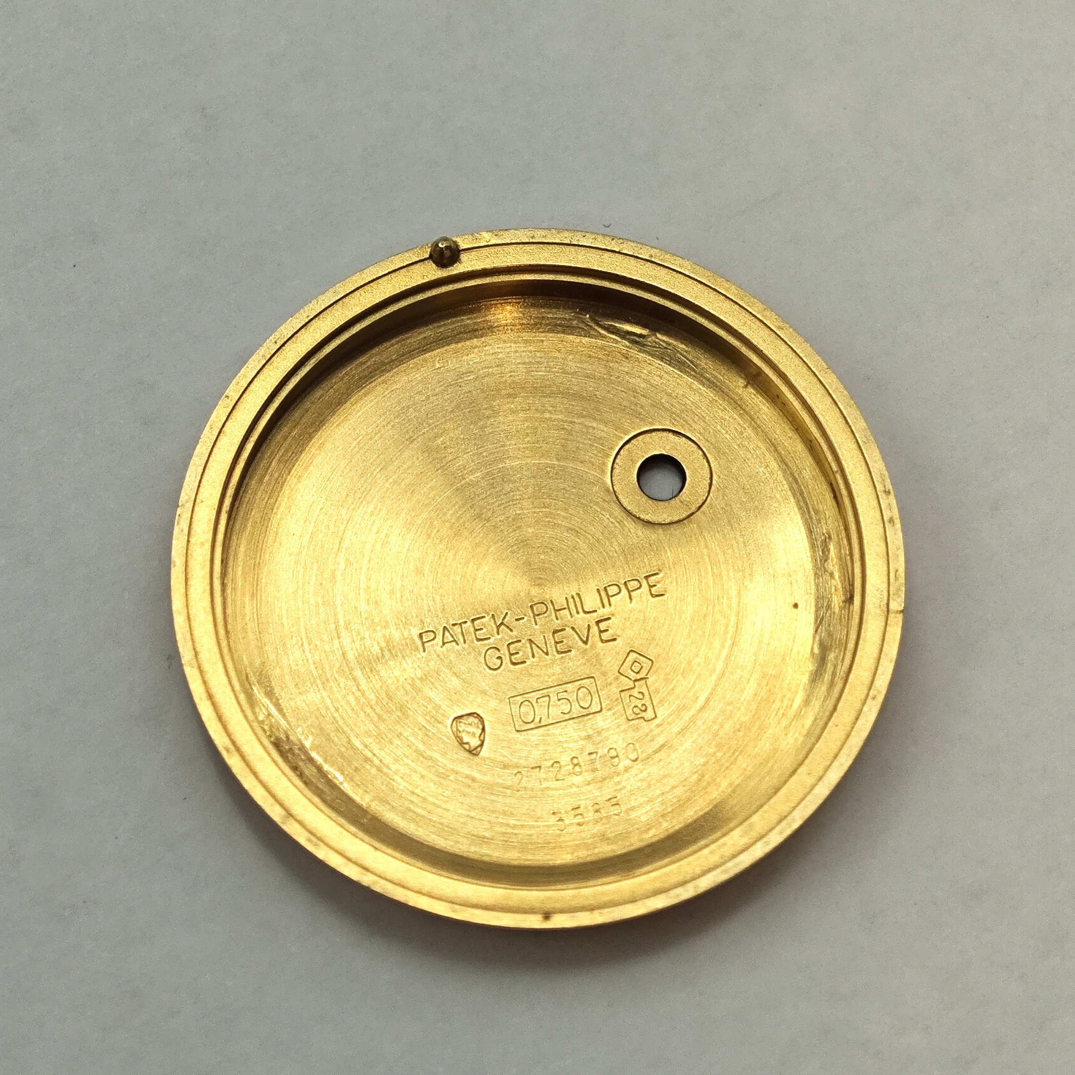 Detail f: PATEK PHILIPPE seltene große Backwinder- Armbanduhr Referenz 3585 in GG 750/000, Schweiz um 1975, Automatik, verschr. Geh., rücks. Krone f. Aufzug ...