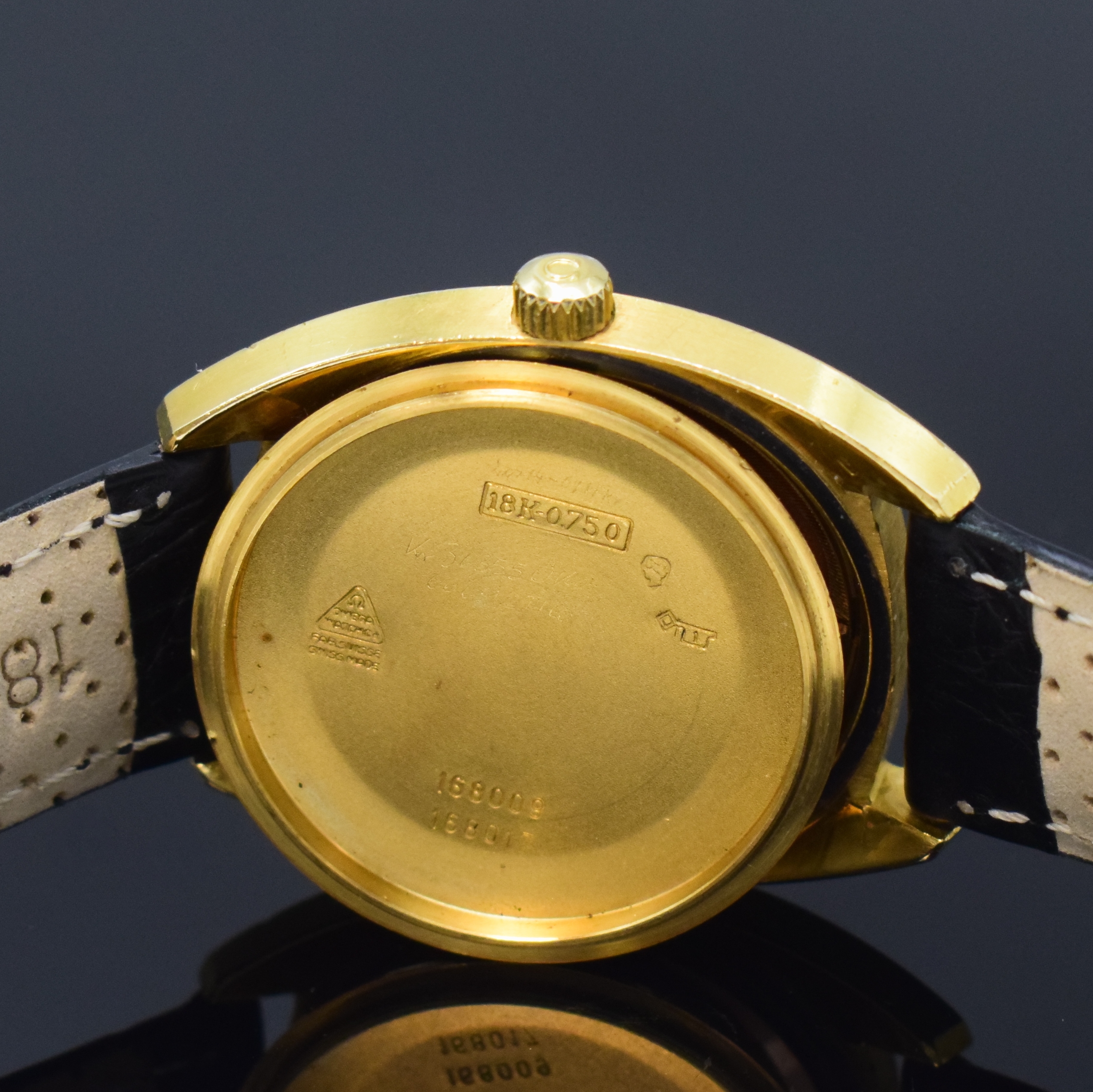 Detail f: OMEGA Constellation Chronometer Referenz 168009 Armbanduhr in GG 750/000, Schweiz um 1968, Automatik, schweres Geh., verschr. Boden m. ...