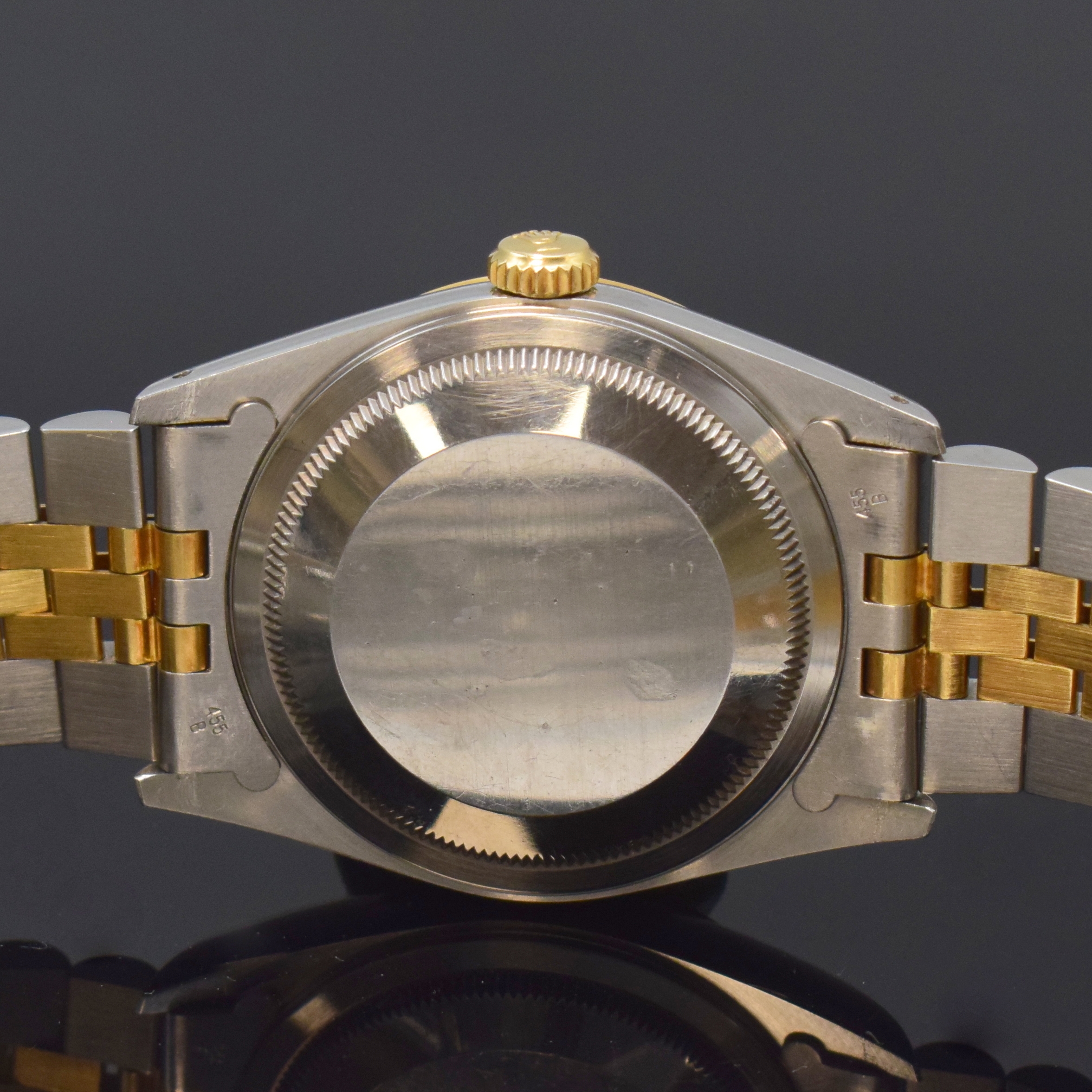 Detail d: ROLEX Herrenarmbanduhr Datejust Oyster Perpetual Herrenarmbanduhr Referenz 16233, Automatik, Schweiz um 1993, X-Serie, Chronometer der Superlative in ...