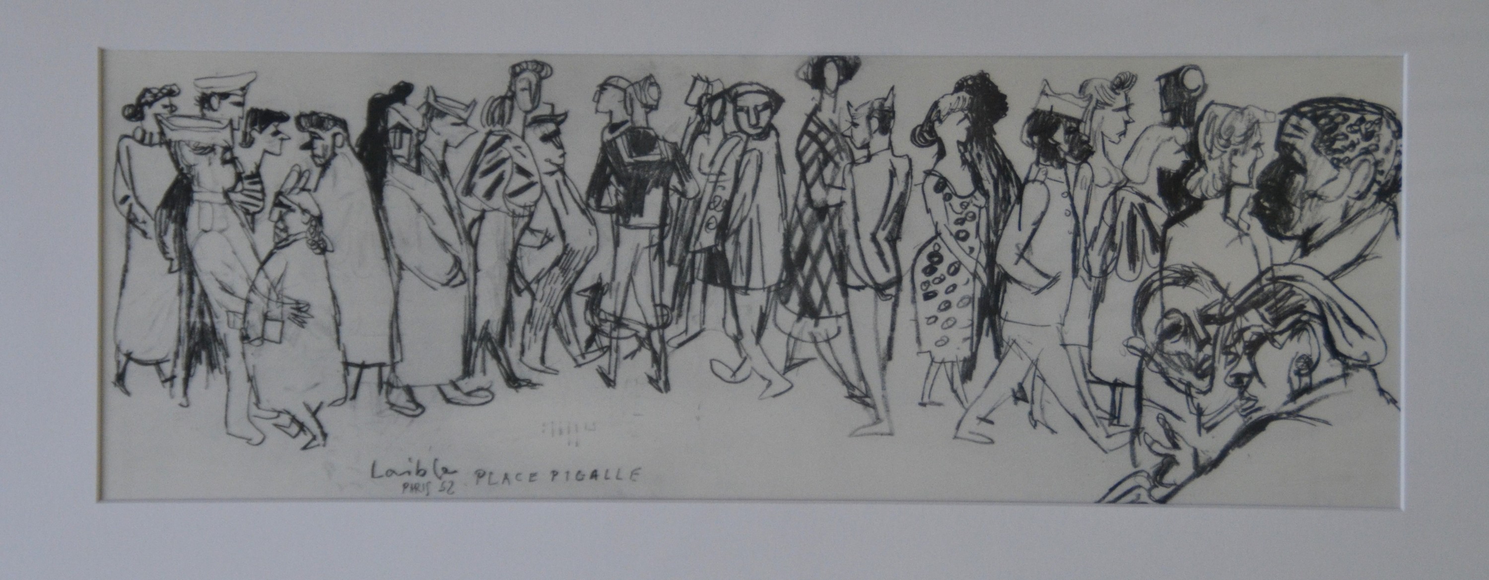 Detail b: Otto Laible, 1891 Karlsruhe bis 1962, 2 Aquarelle/Gouache, 2 Repros: 1. Aquarell, Russland 1943, signiert, bet., PP-Ausschnitt 31 x 47 cm, R., 2. ...