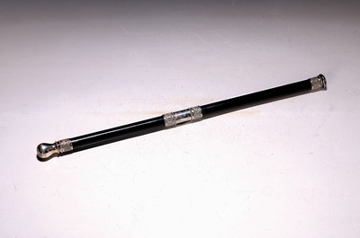 Image Conductor's baton, German, around 1882, ebony,silver-plated and richly decorated ...