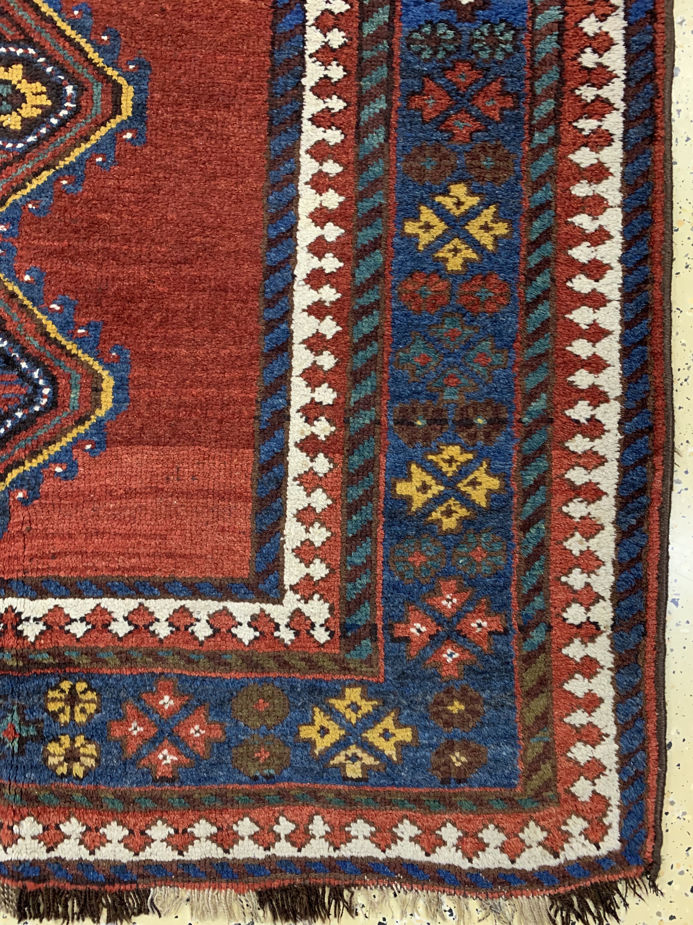 Detail a: Klardascht antik, Persien, um 1900, Wolle auf Wolle, ca. 295 x 140 cm, EHZ: 2