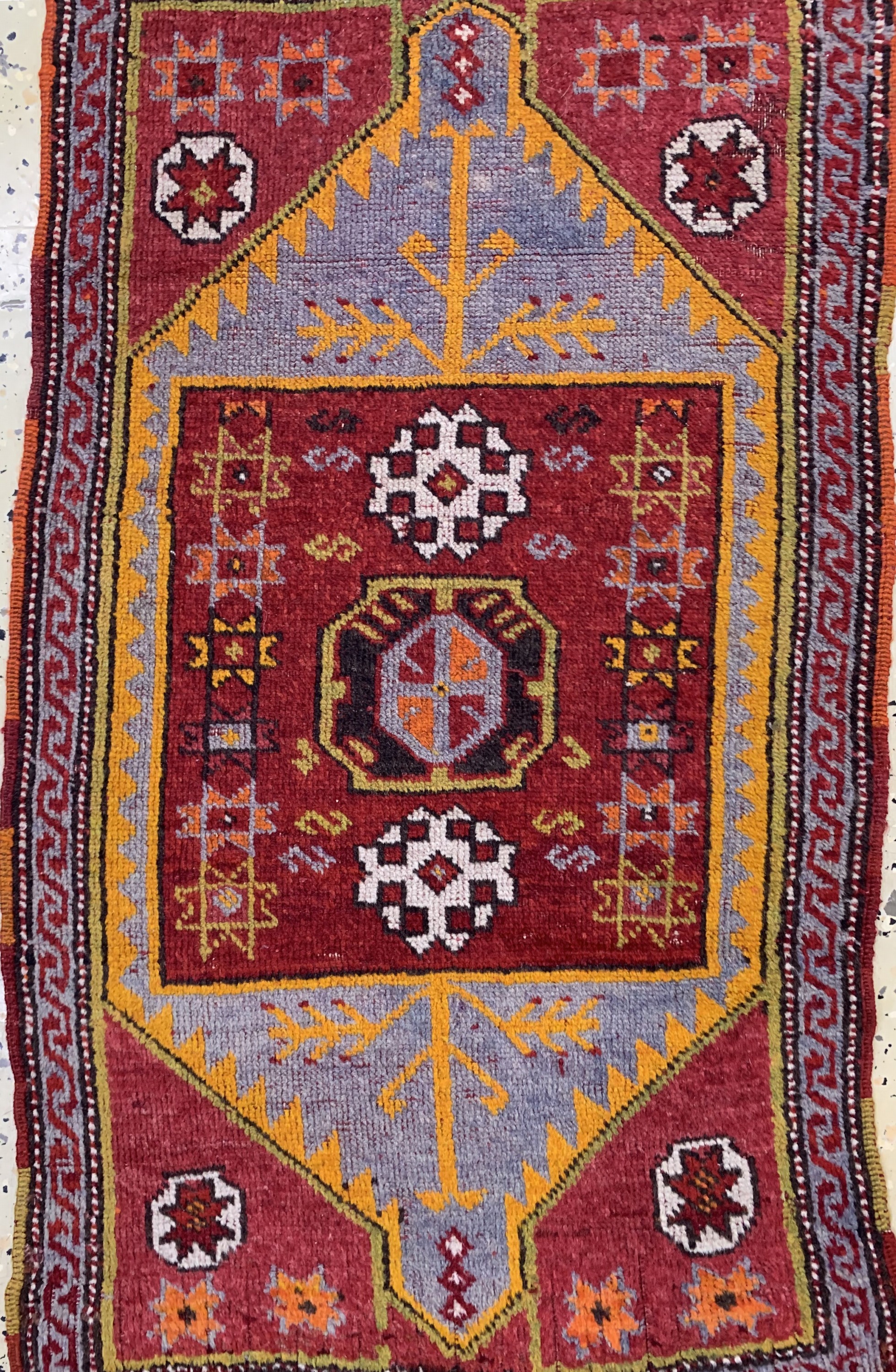 Detail a: 3 Lots Yastik, Türkei, um 1900, Wolle auf Wolle, ca. 100 x 60 cm, EHZ: 3