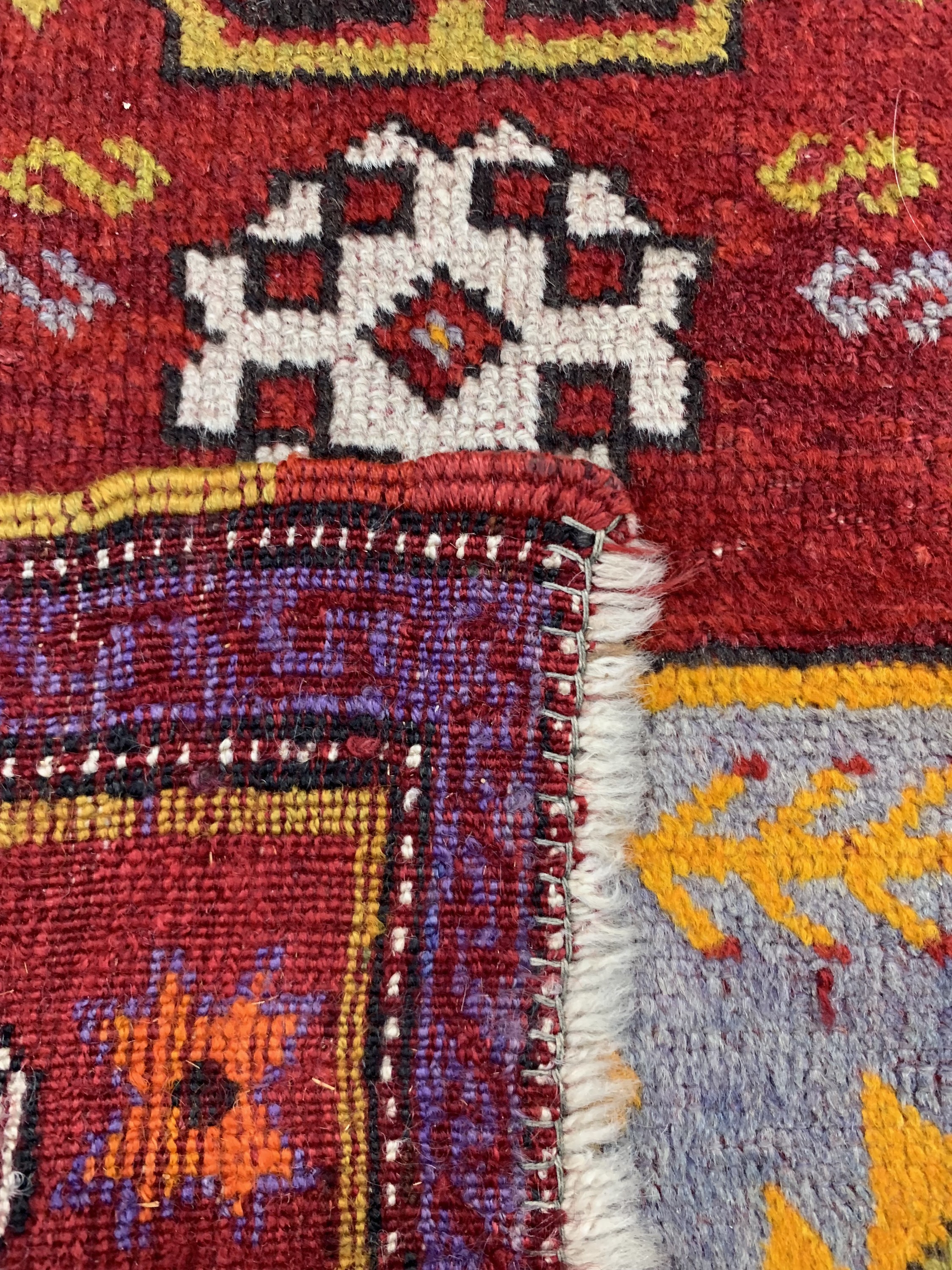 Detail b: 3 Lots Yastik, Türkei, um 1900, Wolle auf Wolle, ca. 100 x 60 cm, EHZ: 3
