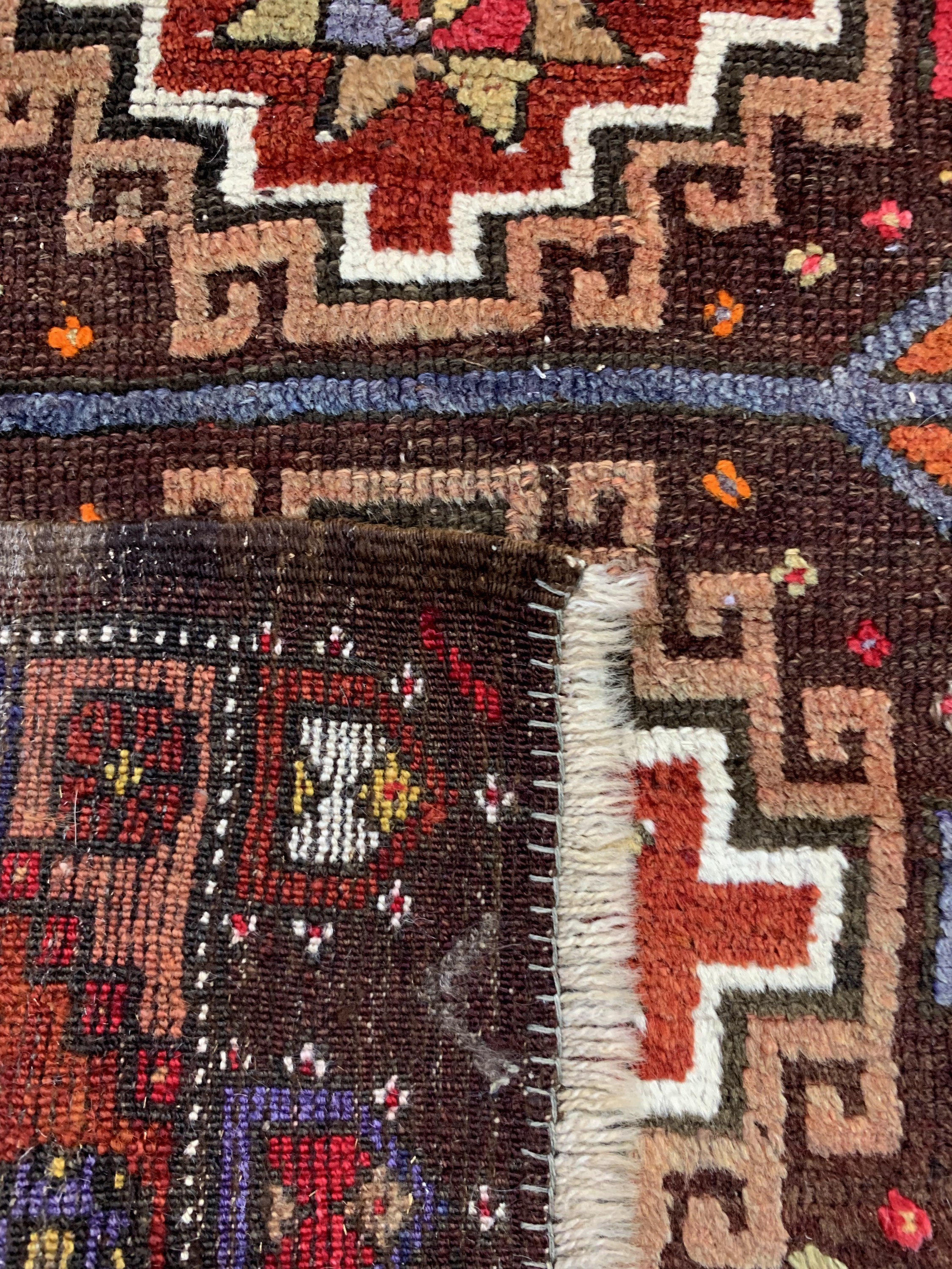 Detail d: 3 Lots Yastik, Türkei, um 1900, Wolle auf Wolle, ca. 100 x 60 cm, EHZ: 3