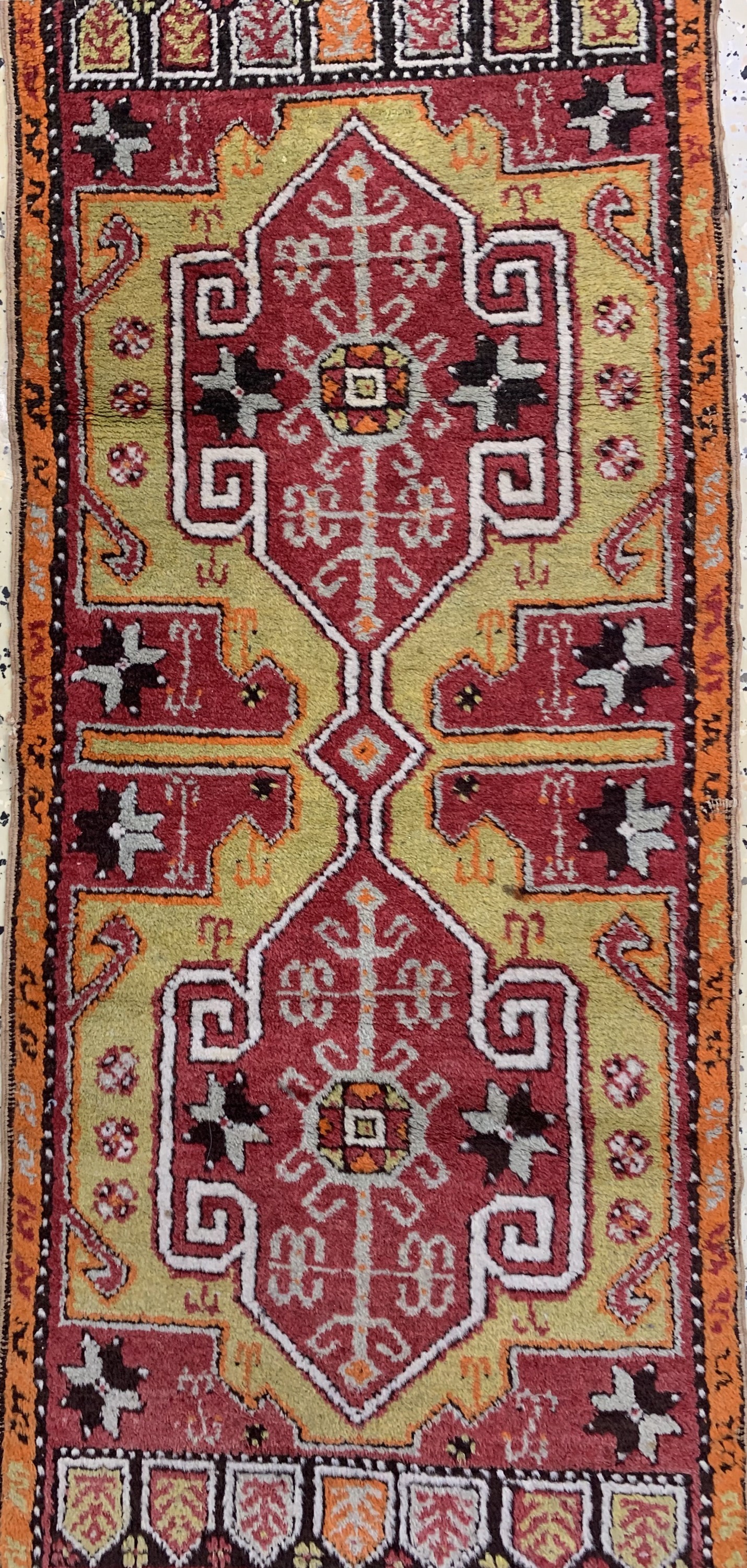 Detail e: 3 Lots Yastik, Türkei, um 1900, Wolle auf Wolle, ca. 100 x 60 cm, EHZ: 3