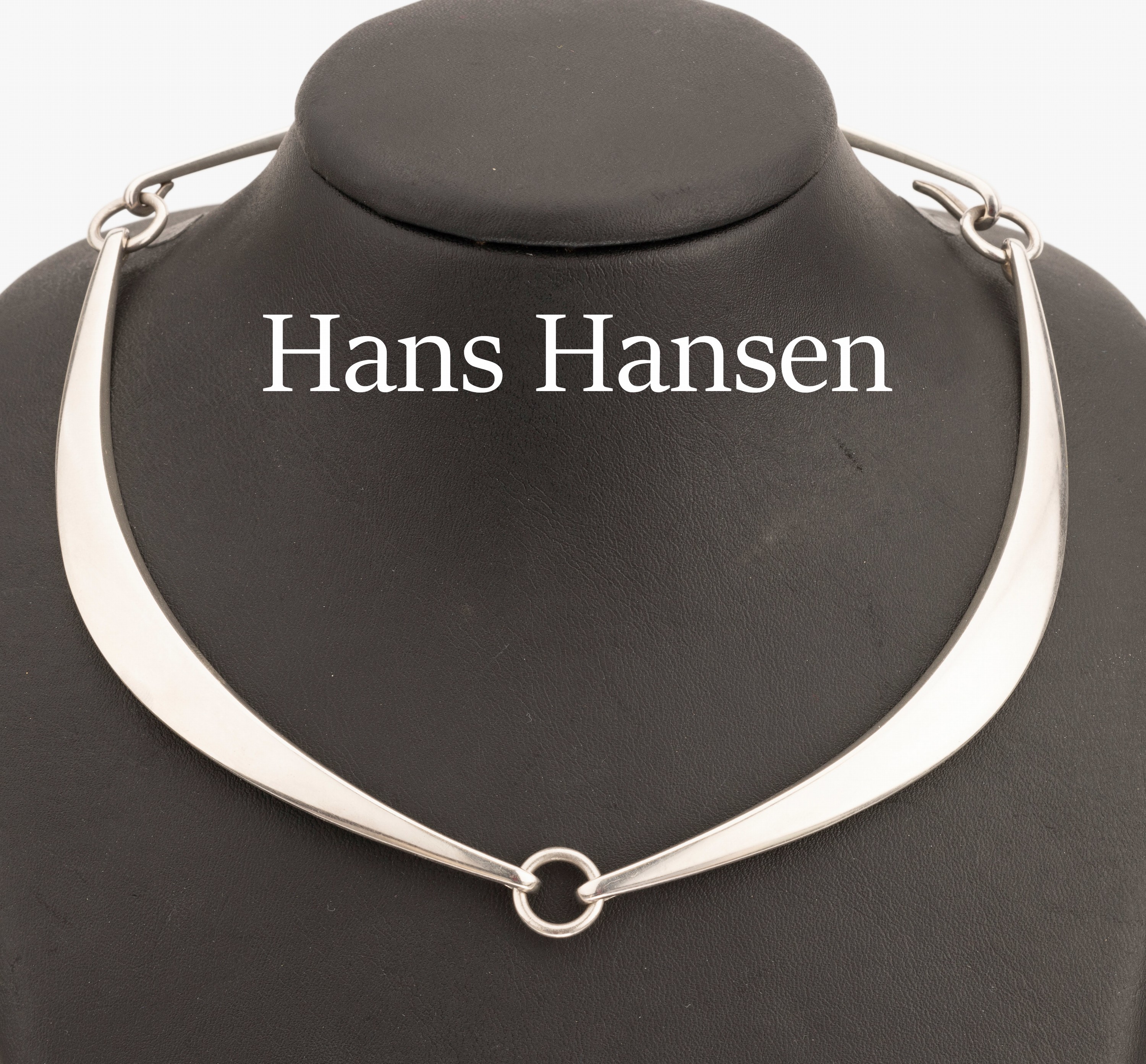 HANS HANSEN Collier, 925er Silber, Dänemark, L. ca. 41 cm, sign. und num., ca. 75 g