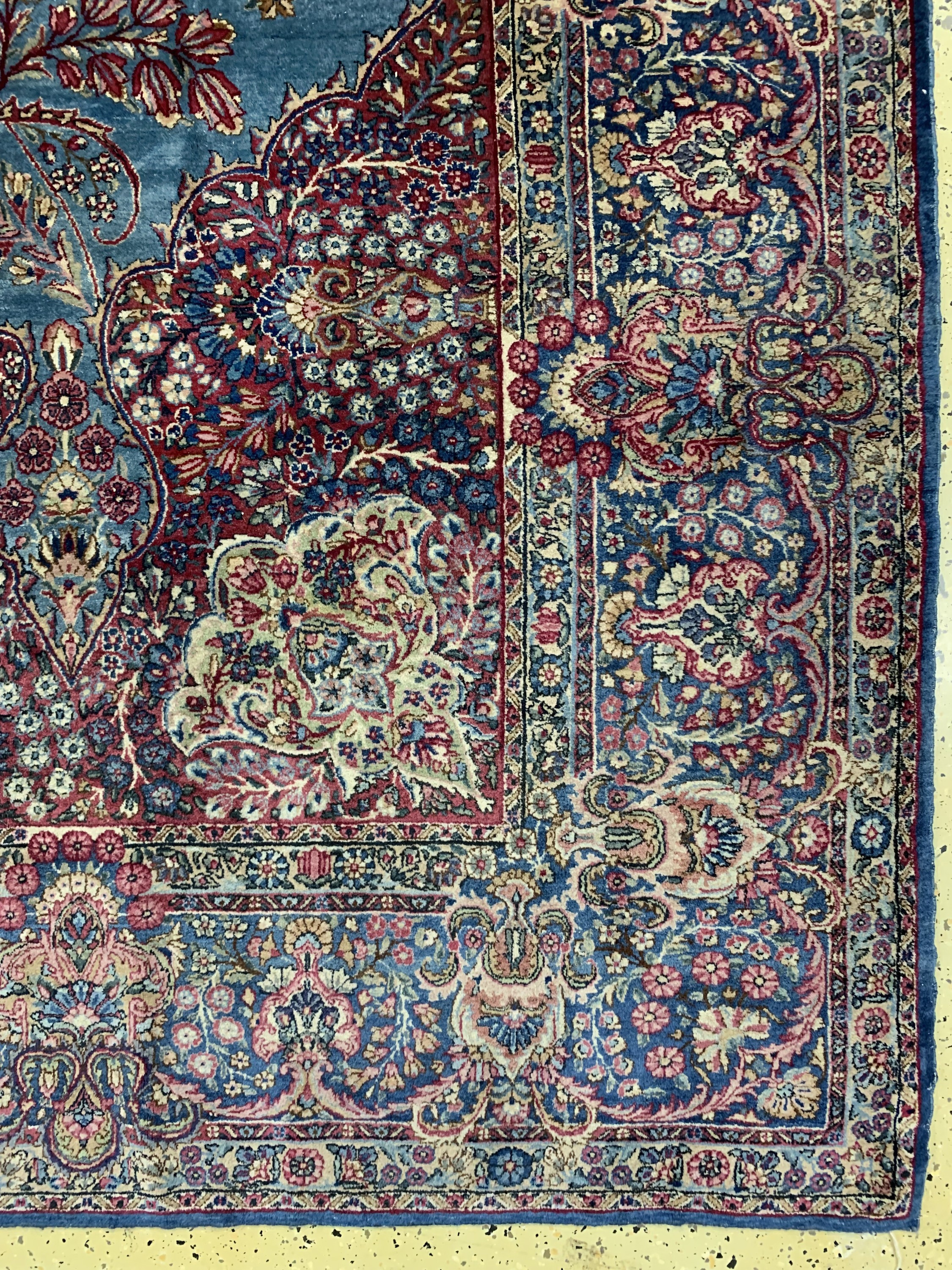 Detail a: Kerman"Lavar"antik, Persien, um 1900, Wolleauf Baumwolle, ca. 360 x 275 cm, EHZ: 2