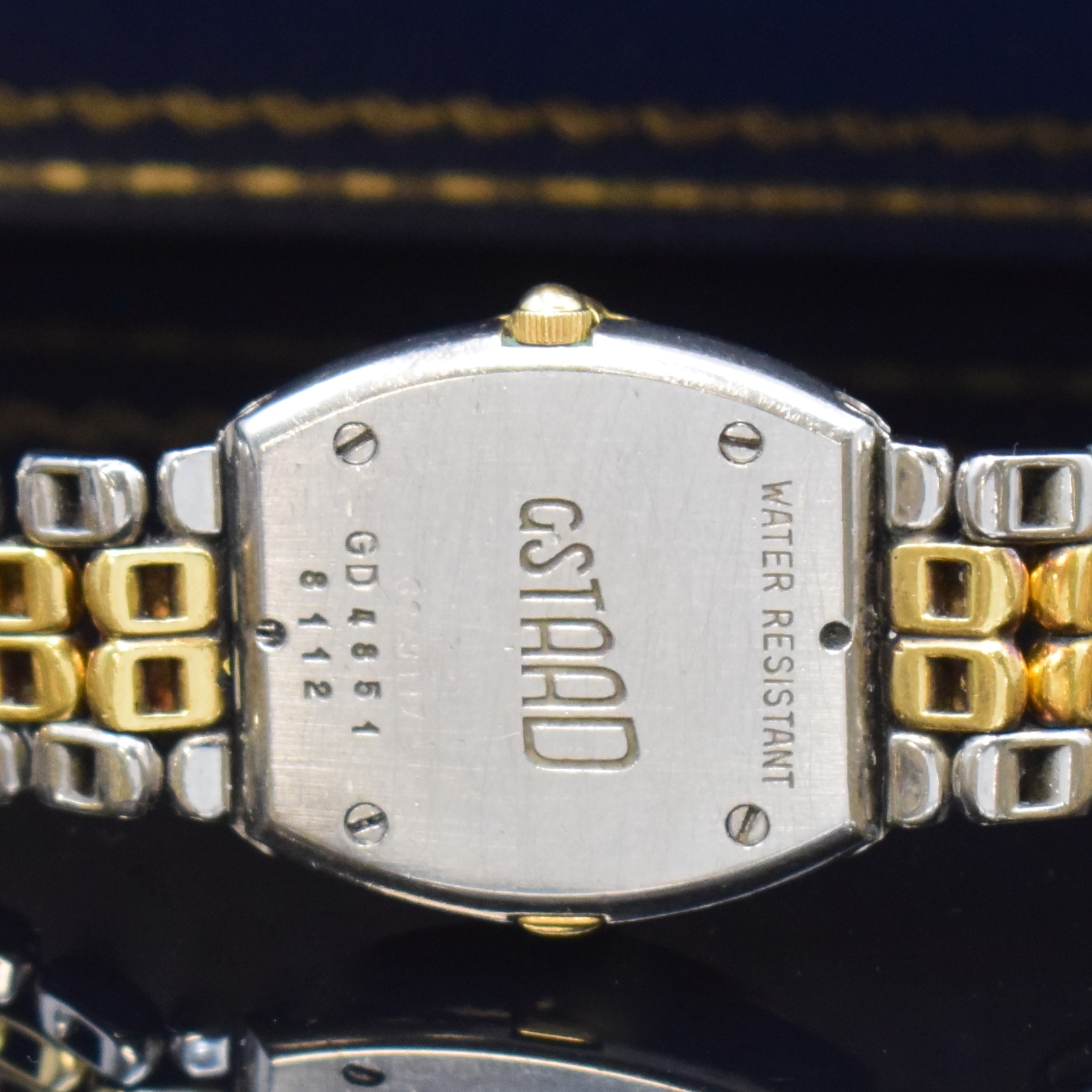 Detail d: CHOPARD Damenarmbanduhr Modellserie Gstaad Referenz 8112, Schweiz um 2000, quarz, Edelstahl/Gold kombiniert inkl. Gliederband m. dopp. Faltschl., ...