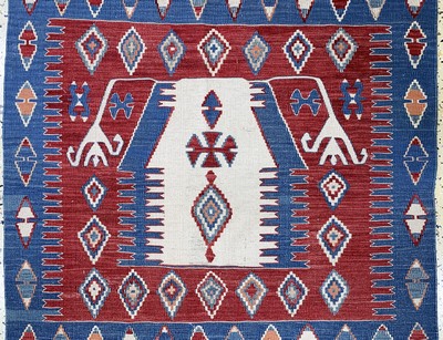 26798776b - Anatol Kilim, Turkey, late 20th century, wool on wool, approx. 190 x 112 cm, condition: ...