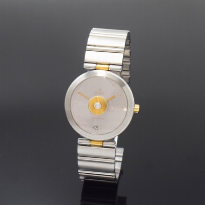 Image BUNZ Designer wristwatch in steel, Switzerland around 2010, self winding, on both sides ...