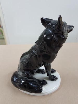 26799060c - Porzellanfigur, Meissen, Jugendstil, um 1890-1900, Silberfuchs, Modellnr. V 147, Entw. ...