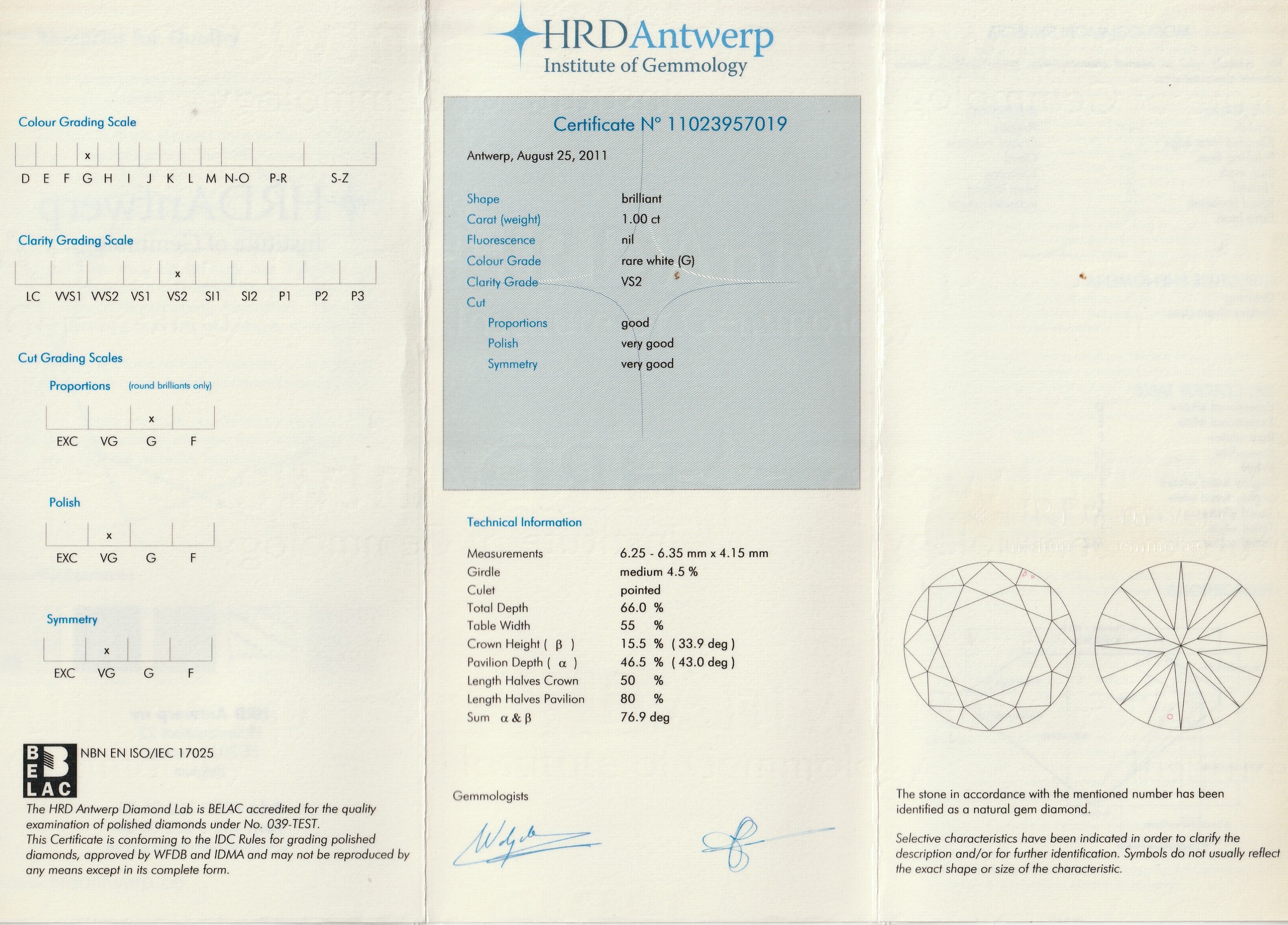 Detail a: 18 kt Gold Brillant-Ohrstecker, WG 750/000,2 Brillanten zus. ca. 2.01 ct feines Weiß (G)/vvs-vs2, abnehmbarer Brillantkranz zus. ca. 0.49 ct feines ...