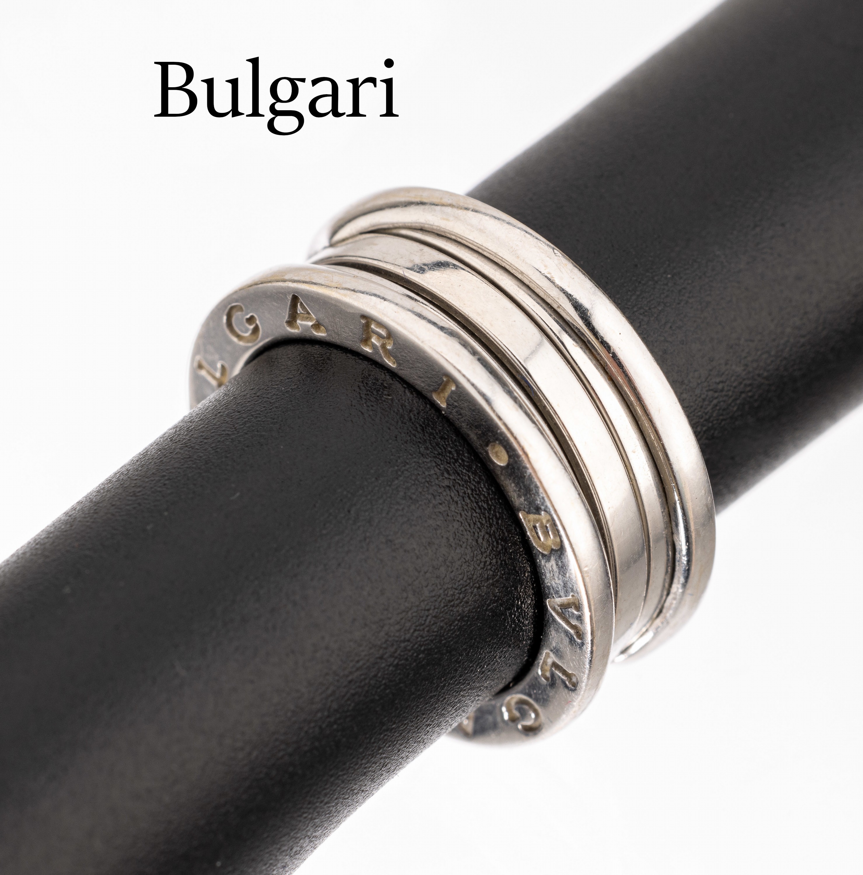 18 kt Gold BULGARI Ring, WG 750/000, Serie B Zero, RW 53, ca. 10.6 g, orig. Box