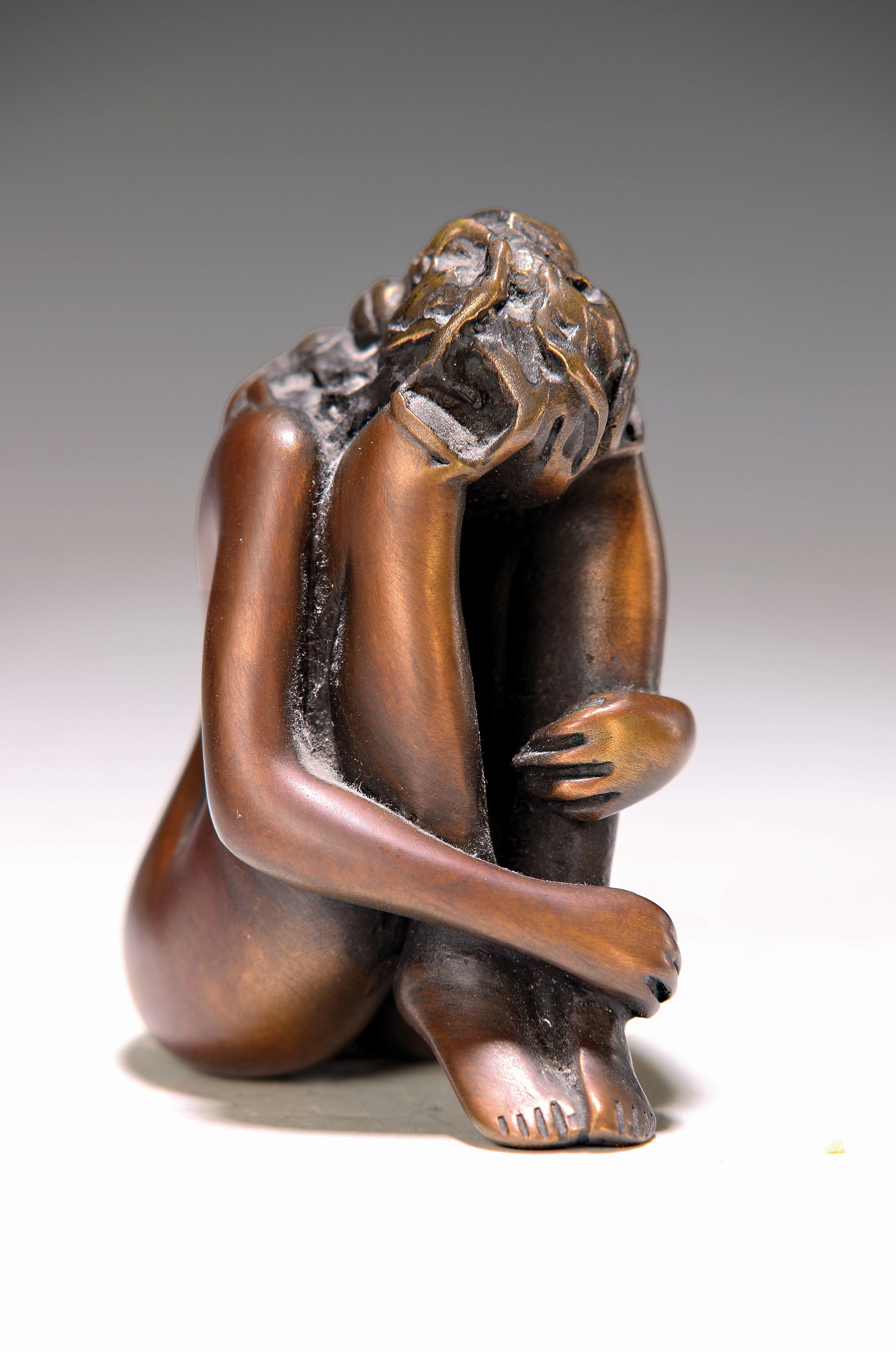 Bruno Bruni, geb. 1935 Gradara Italien, Mignon, Bronzeskulptur, sign., num. 2081/5000m H. ca. 8.5cm