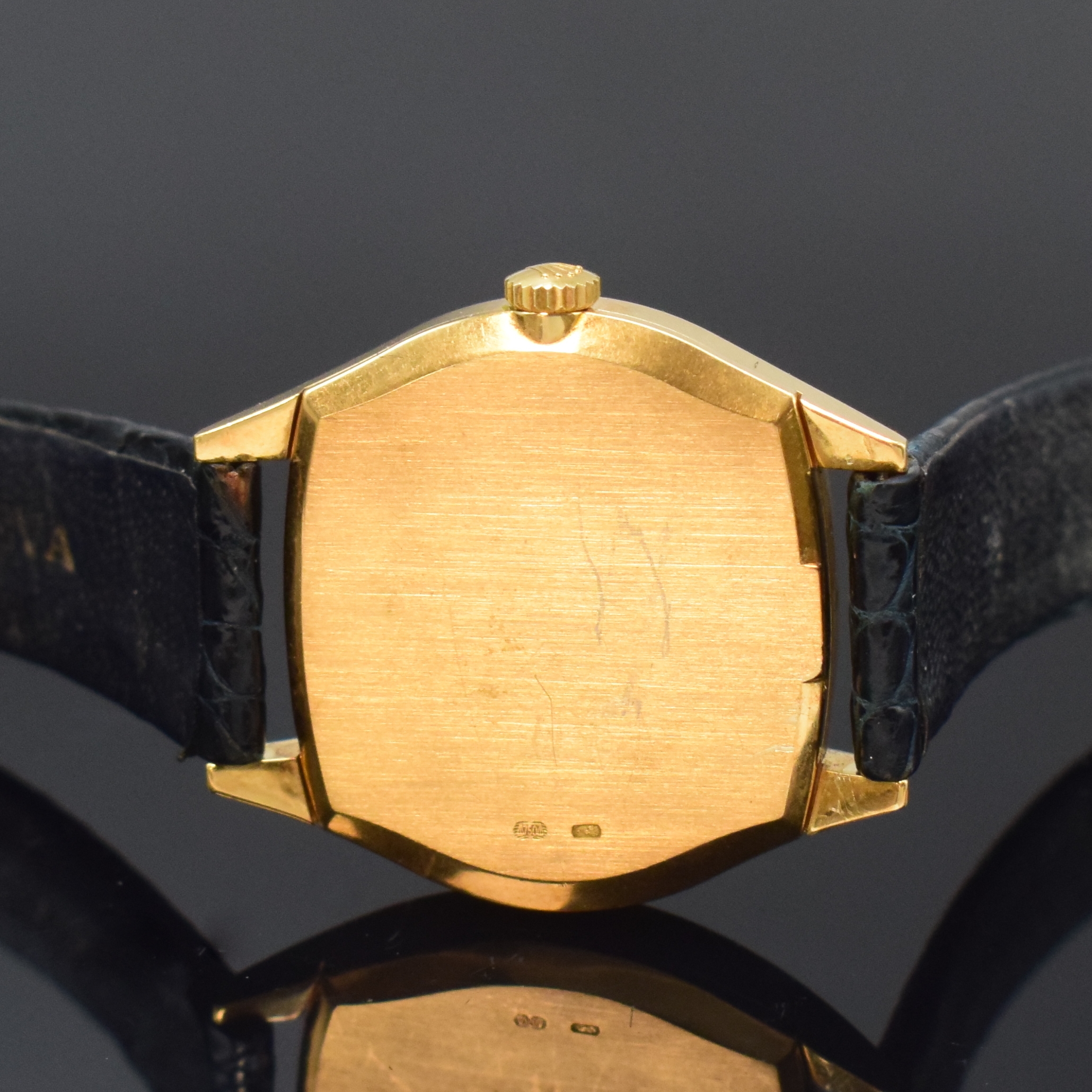 Detail d: ROLEX Cellini Damenarmbanduhr in GG 750/000 Referenz 3801, Handaufzug, Schweiz 1970er Jahre, 2-teil. Geh. inkl. orig. Lederband m. verg. orig. ...