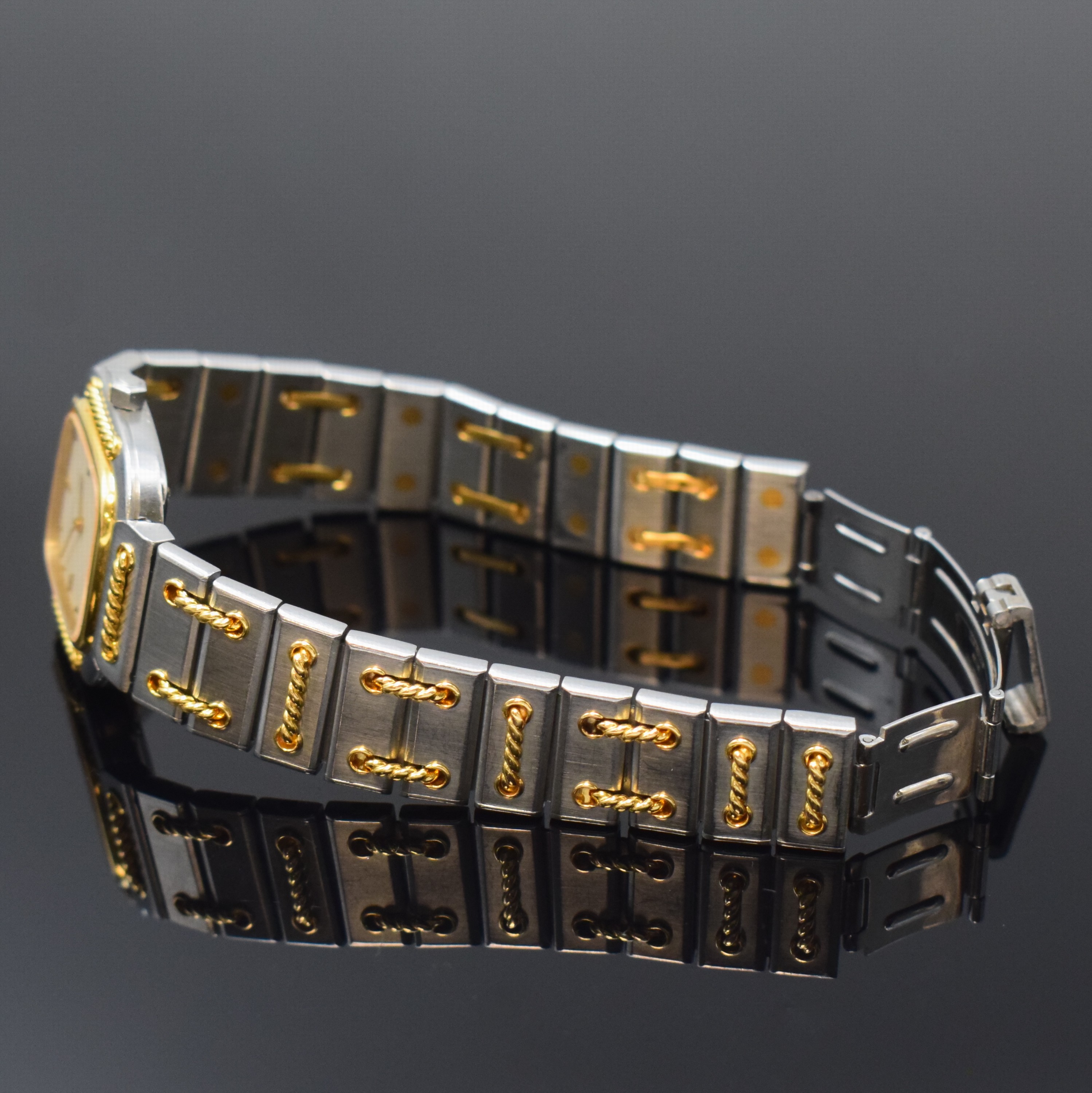 Detail c: AUDEMARS PIGUET Damenarmbanduhr "Lady Rope" Creation Cord'or Referenz SA 6050.592, Schweiz 1980er Jahre, Edelstahl/GG 750/000 ...