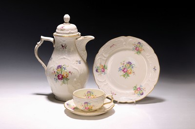 Image Coffee service, Sanssouci, Rosenthal, Selb artdepartment, 20th century, ivory-colored ...