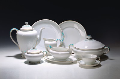 Image Coffee and dining service, Fürstenberg, 1920s, porcelain, with economical accents ...