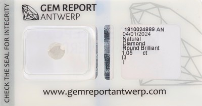 Image Loser Diamant ca. 1.05 ct l.get.Weiß I/p3, Zertifikat Schätzpreis: 2900, - EUR