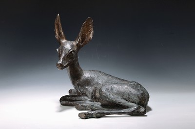 Image Kurt Arentz, 1943 Cologne to 2014 Munich, large bronze sculpture, "Bambi", ...