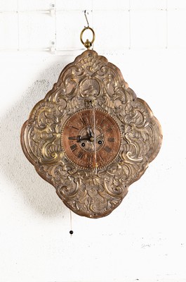 Image Plate clock, so-called clock with cowtail pendulum, Augsburg around 1780, ornamental ...