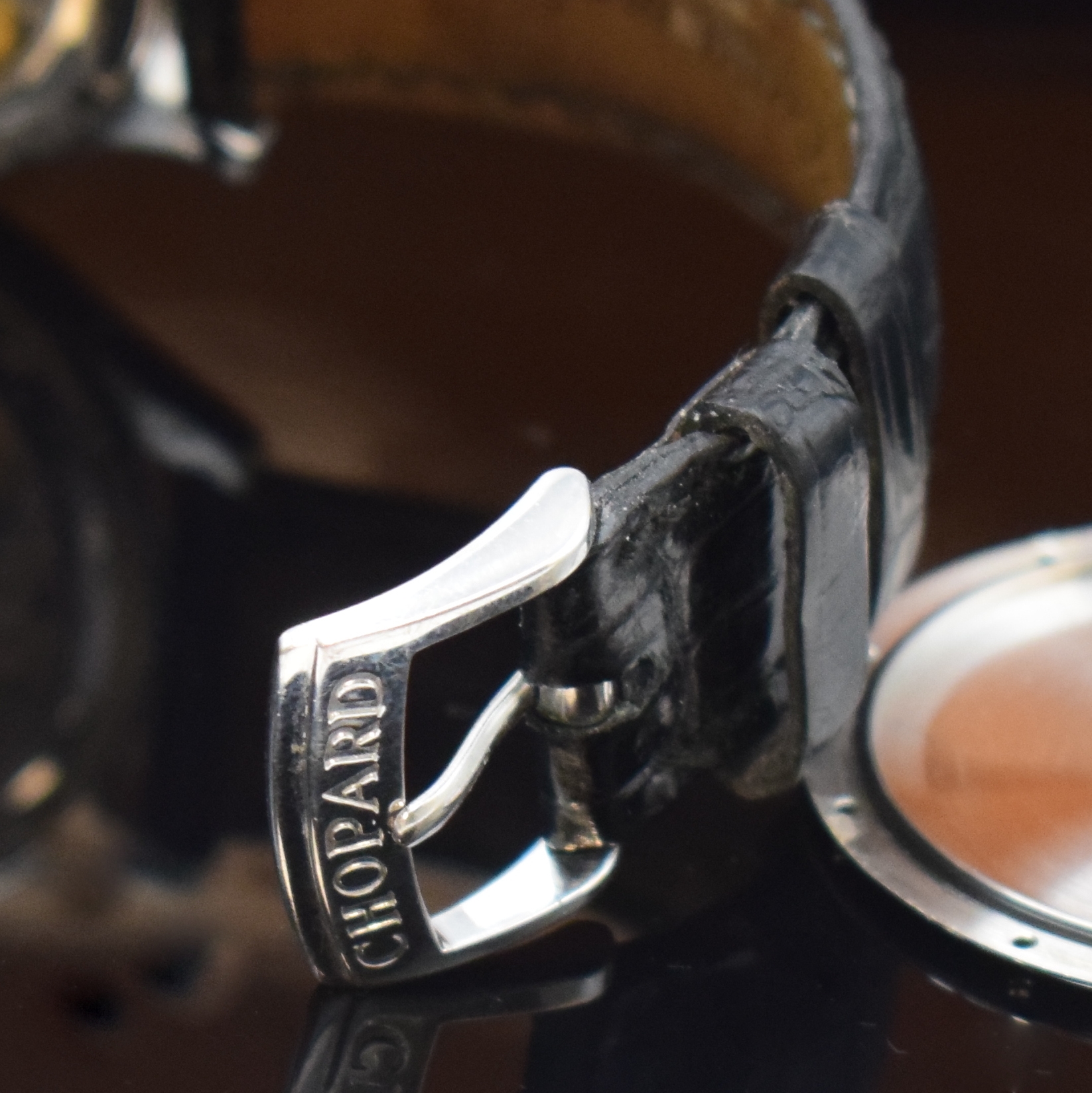 Detail b: CHOPARD L.U.C auf 1860 Stück limitierte Armbanduhr mit Diamanten in WG 750/000 Referenz 17/1860, Schweiz um 2005, Automatik, beids. vergl. Geh., ...