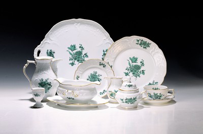 Image Sanssouci coffee and dining service with copper-green floral decoration, Rosenthal, 2nd ...