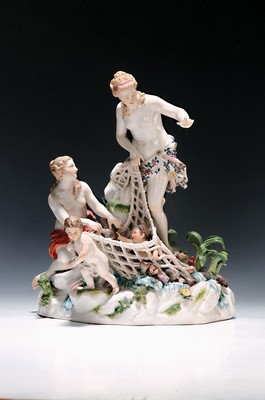 Image Porcelain figure, Meissen, around 1890, catching a triton, designed by J. J. ...