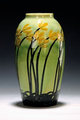 Image Ornamental vase, Prof. Max Laeuger (1864- 1952), Tonwerke Kandern, reddish majolica, ...