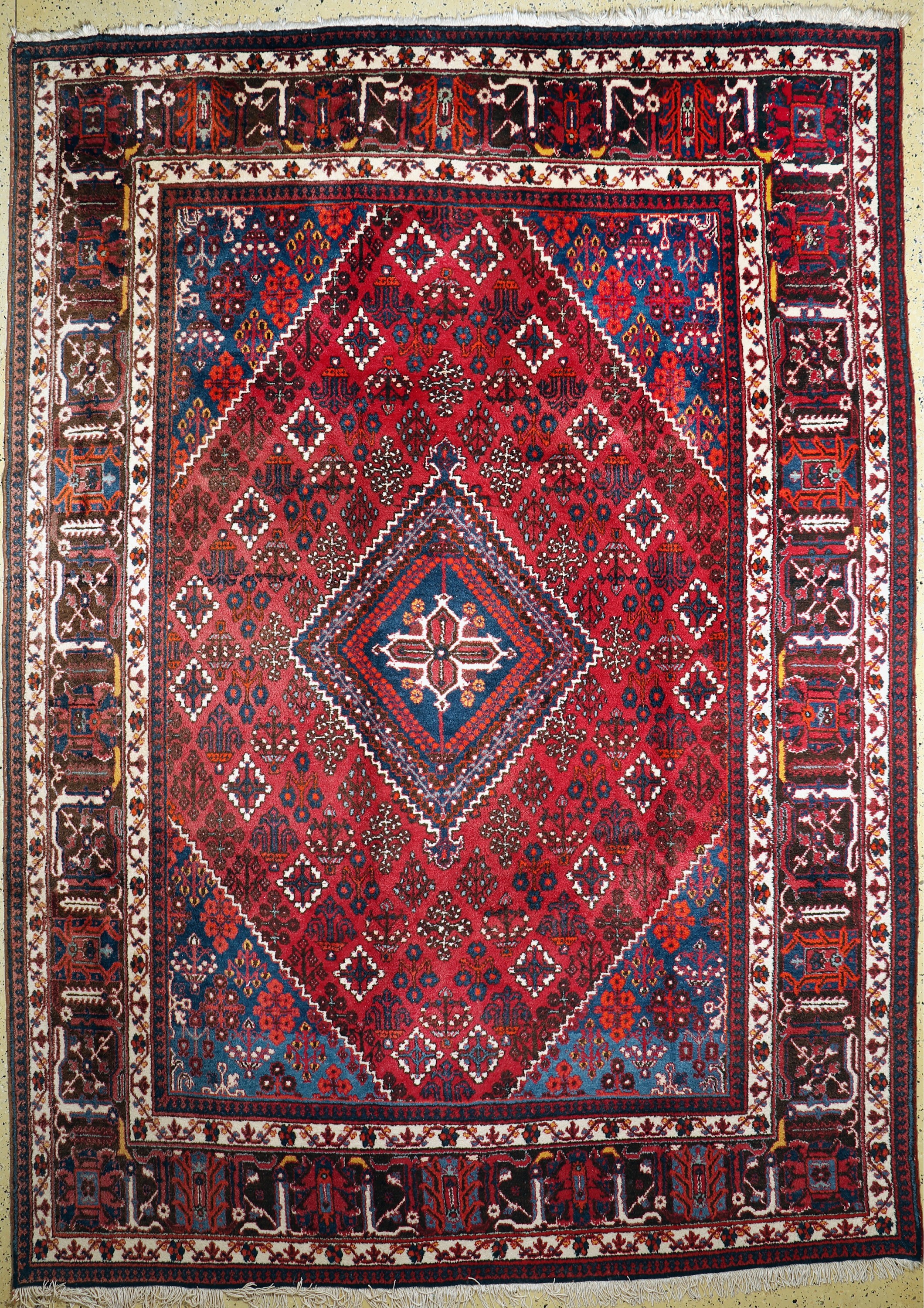 Meymeh Persien, Mitte 20.Jhd, Wolle auf Baumwolle, ca. 380 x 280 cm, EHZ: 2