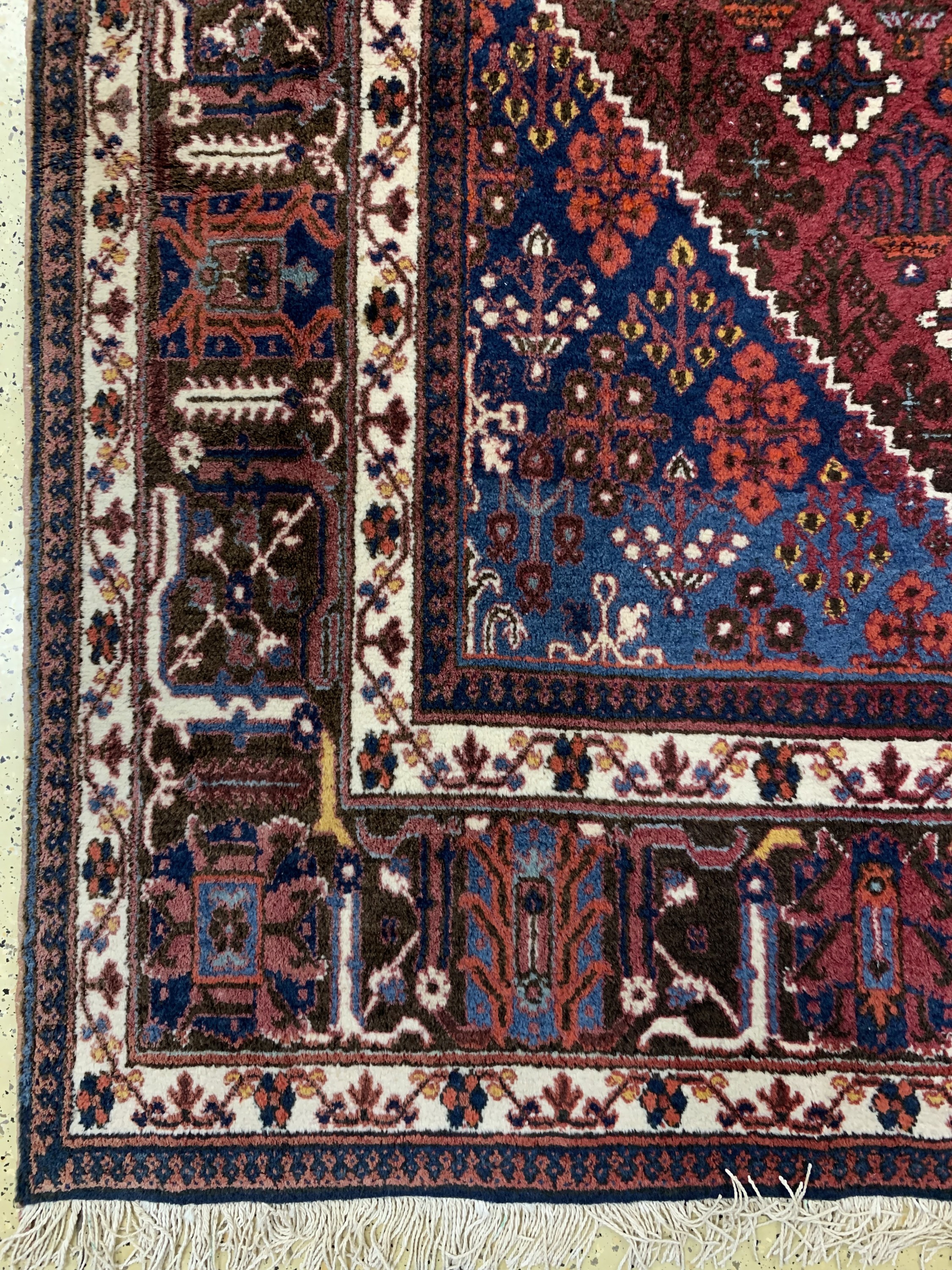 Detail b: Meymeh Persien, Mitte 20.Jhd, Wolle auf Baumwolle, ca. 380 x 280 cm, EHZ: 2