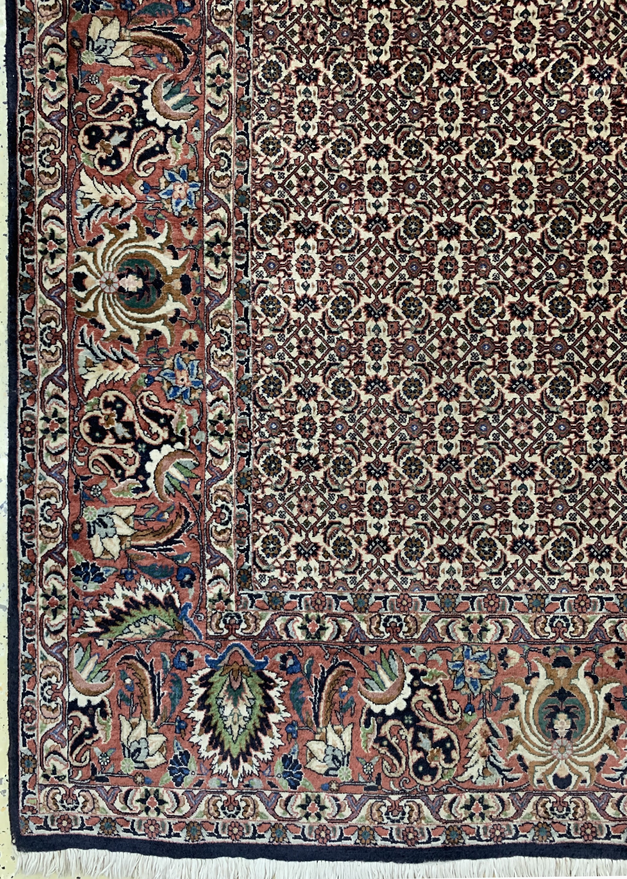 Detail b: Bidjar Kork fein, Persien, Ende 20.Jhd, Korkwolle auf Baumwolle, ca. 333 x 250 cm, reinigungsbedürftig, EHZ: 2