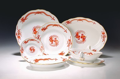 Image Dinner service for 6 people, Meissen, around 1924-33 and later, 1st choice, porcelain, ...