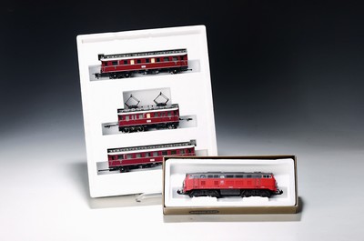 Image Large collection of model railways, Trix Express H0, set DB railcar train 32292, DB ...