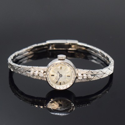 Image CHANTAL Damenarmbanduhr in WG 750/000 mit Diamanten, Schweiz um 1970, Handaufzug, Band ...