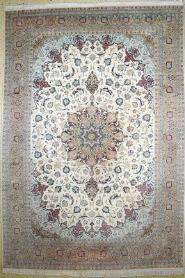 Image Tabriz fine (50 Raj), Persia, end of 20th century, corkwool with silk, approx. 375 x ...