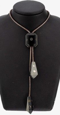 Image necklace, probably Jakob Bengel , german, ca. 1965, bakelite middle part movable, 2 ...